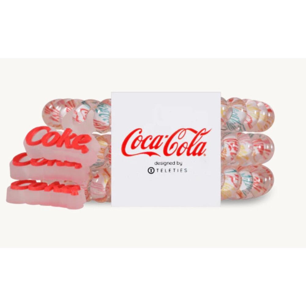 Teleties Have a Coke and a Smile Small Hair Ties